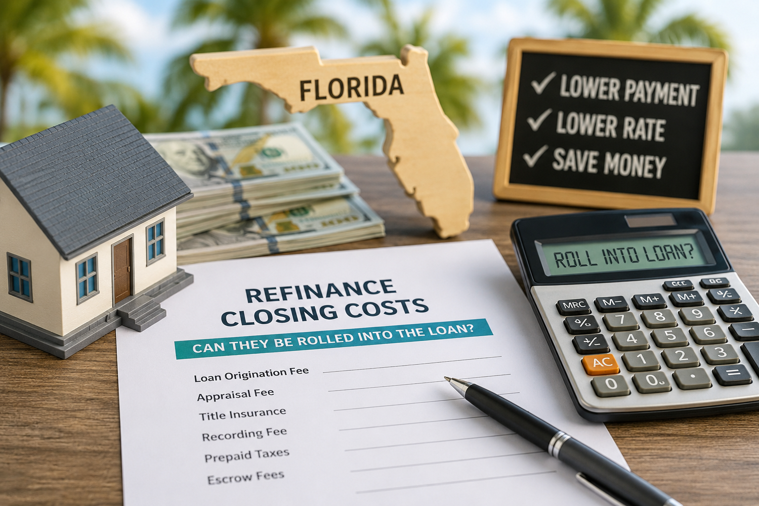 Can Refinance Closing Costs Be Rolled Into a Loan in Florida?